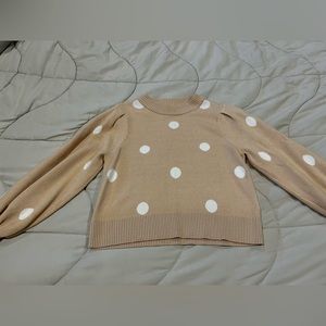 Puff sleeve, cream colored Philosophy sweater